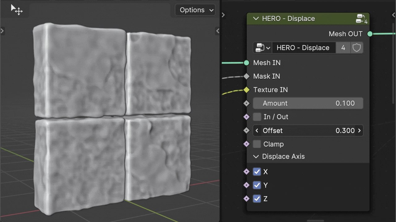 HERO Displace Offset